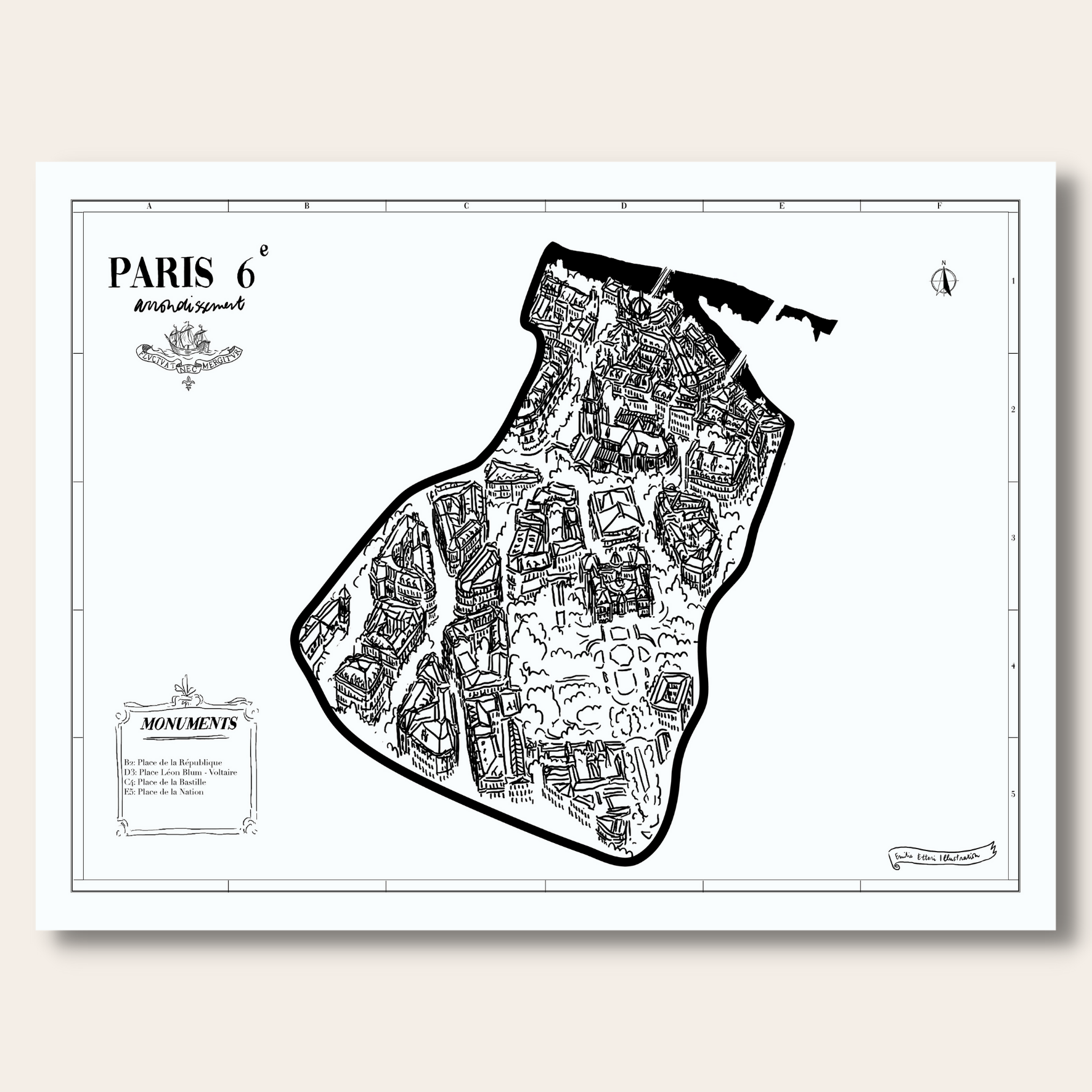 Affiche Paris 6ème