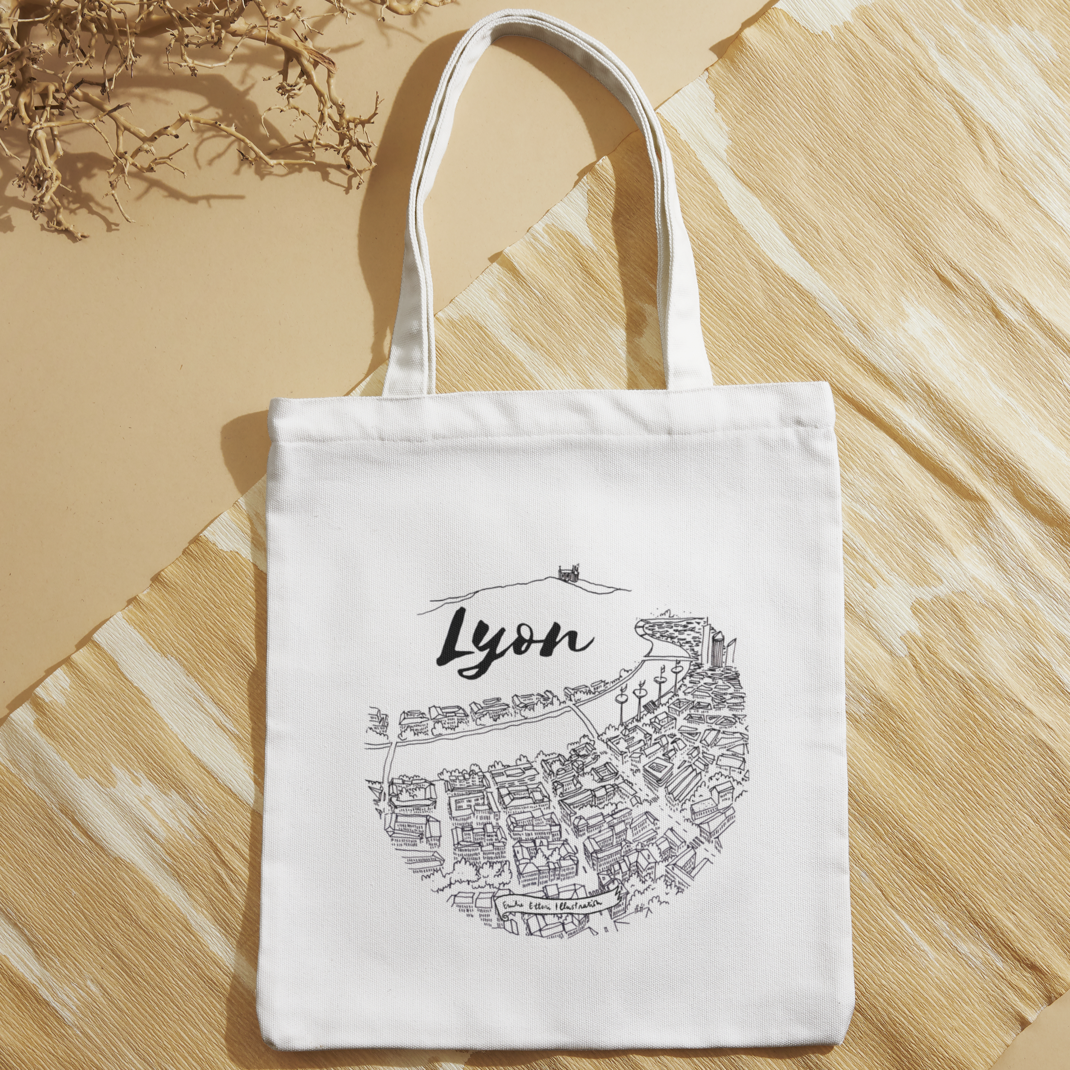 Tote bag Lyon général