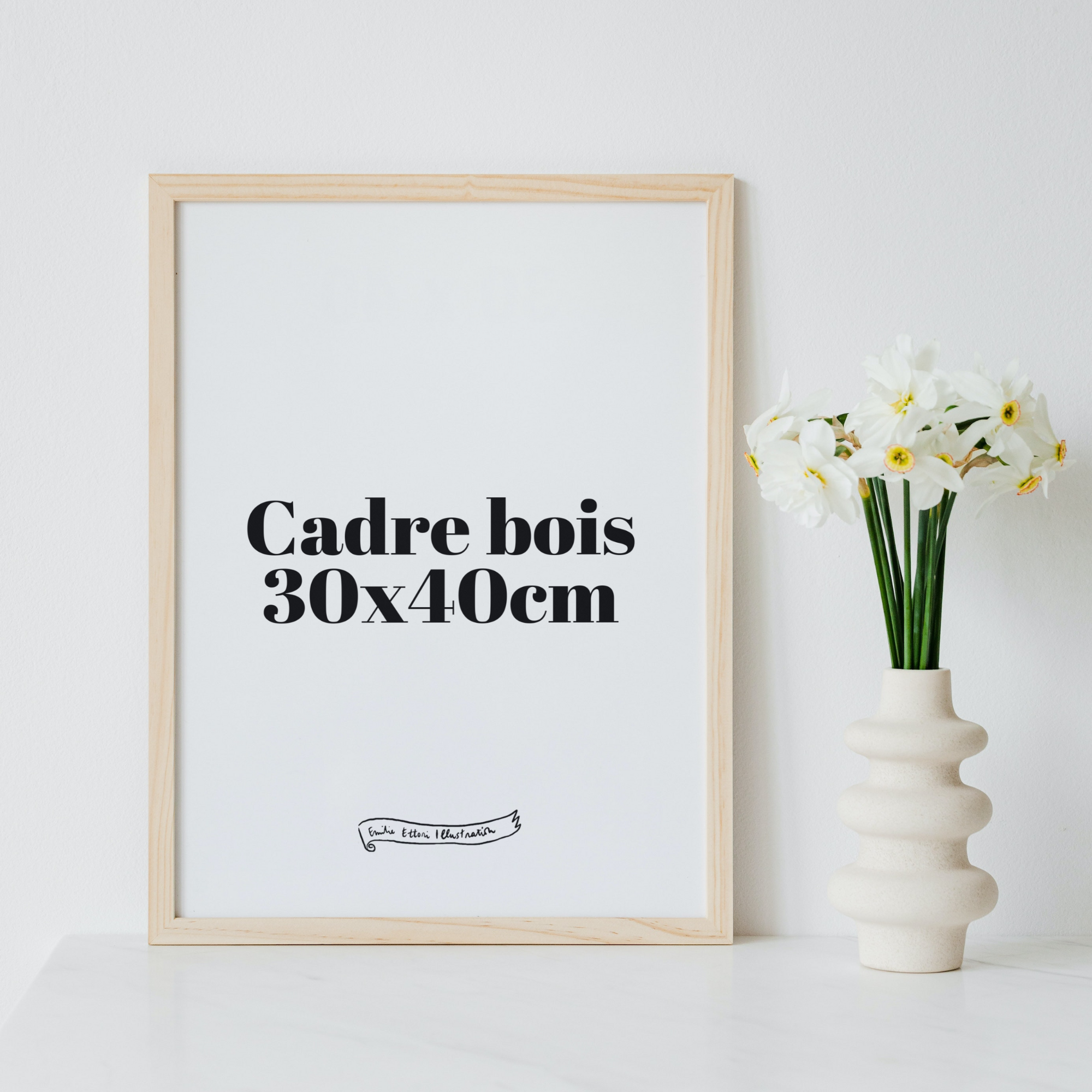 Cadre bois affiche 30x40cm