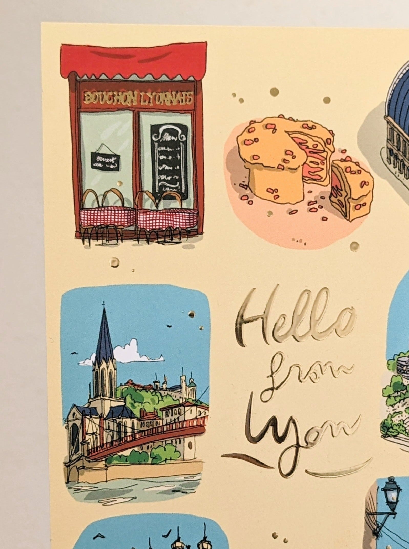 Carte Hello from Lyon !