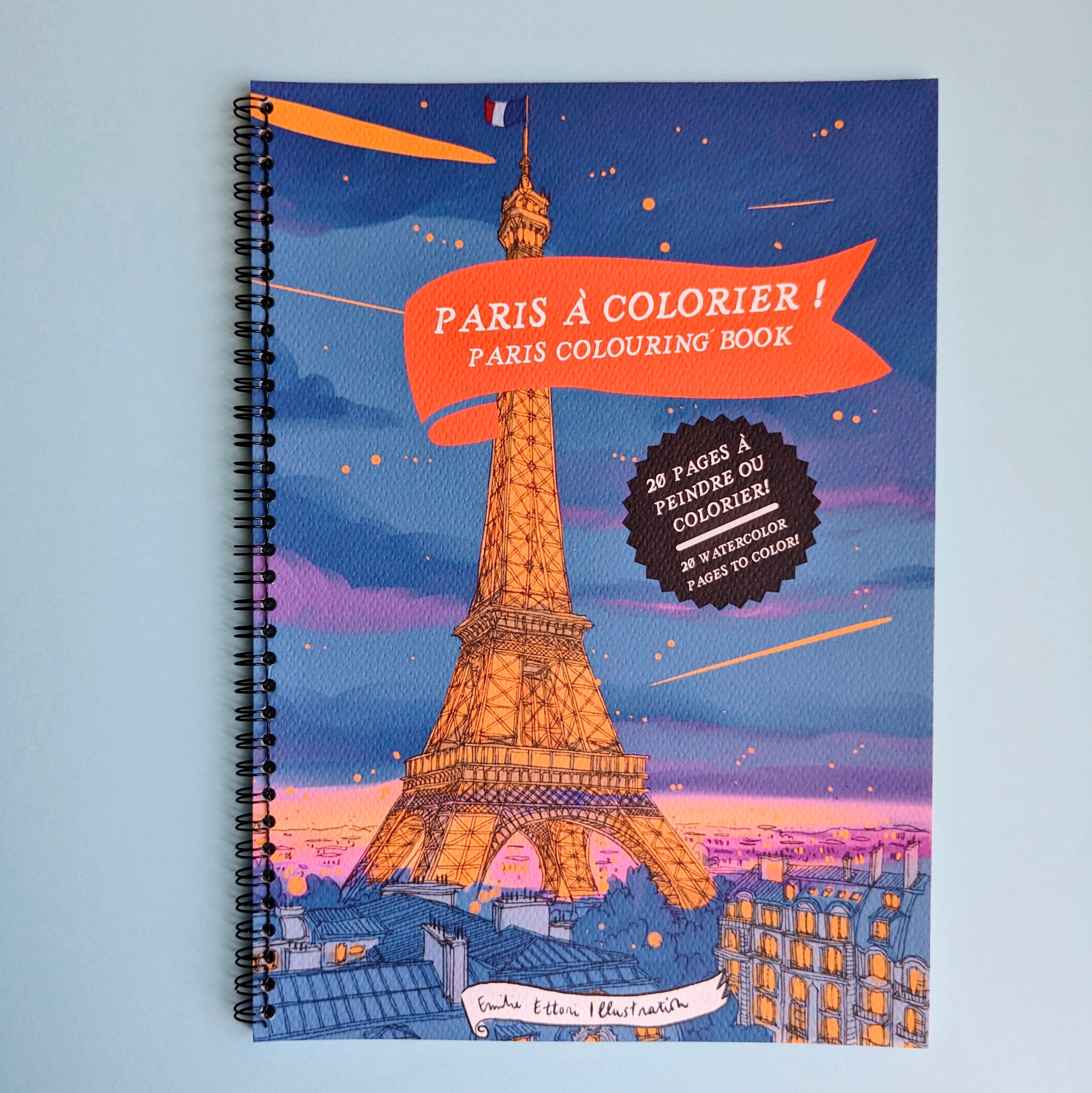 Carnet de coloriage Paris