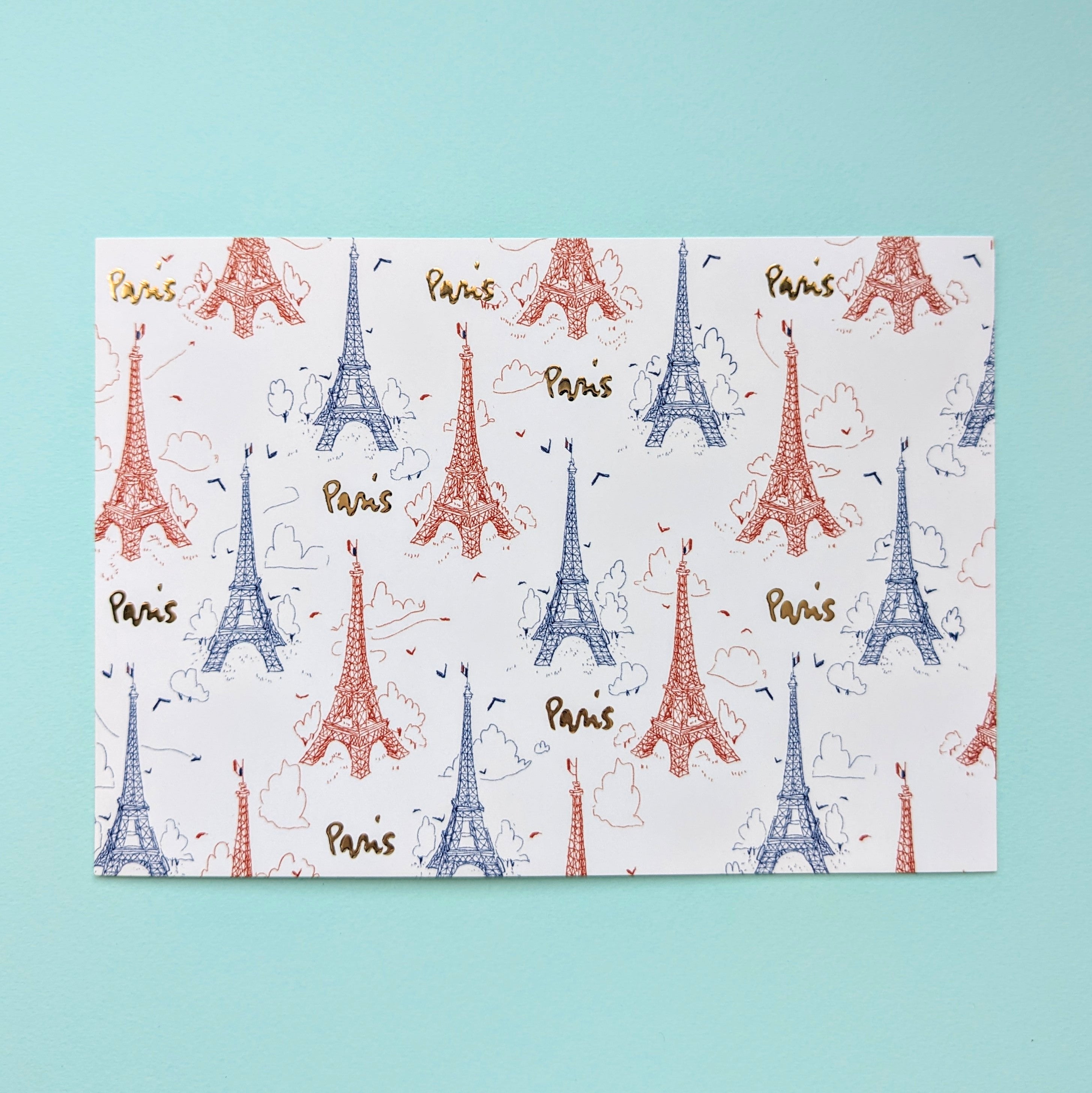 Tour Eiffel bleu blanc rouge