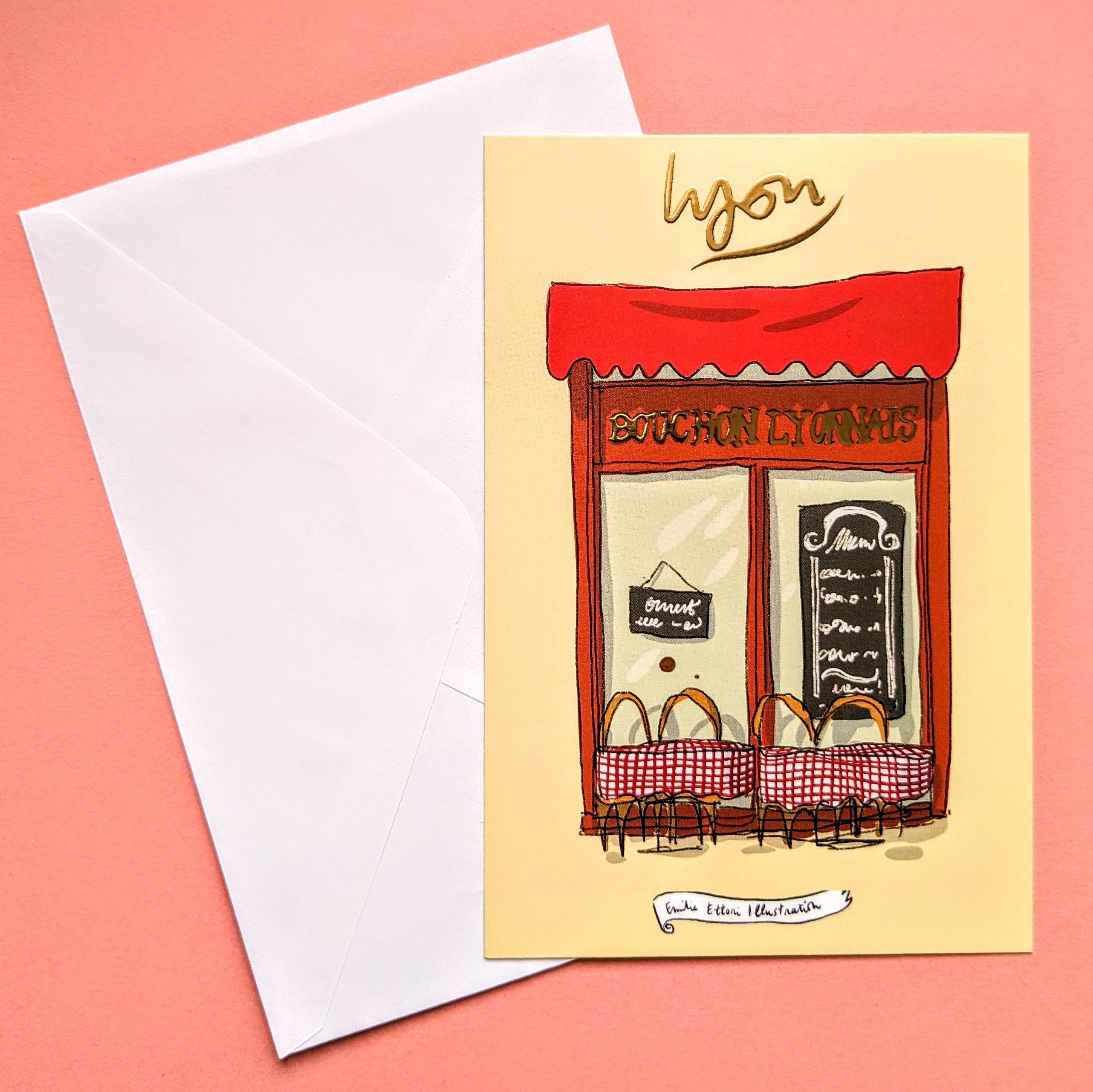 Carte Bouchon lyonnais