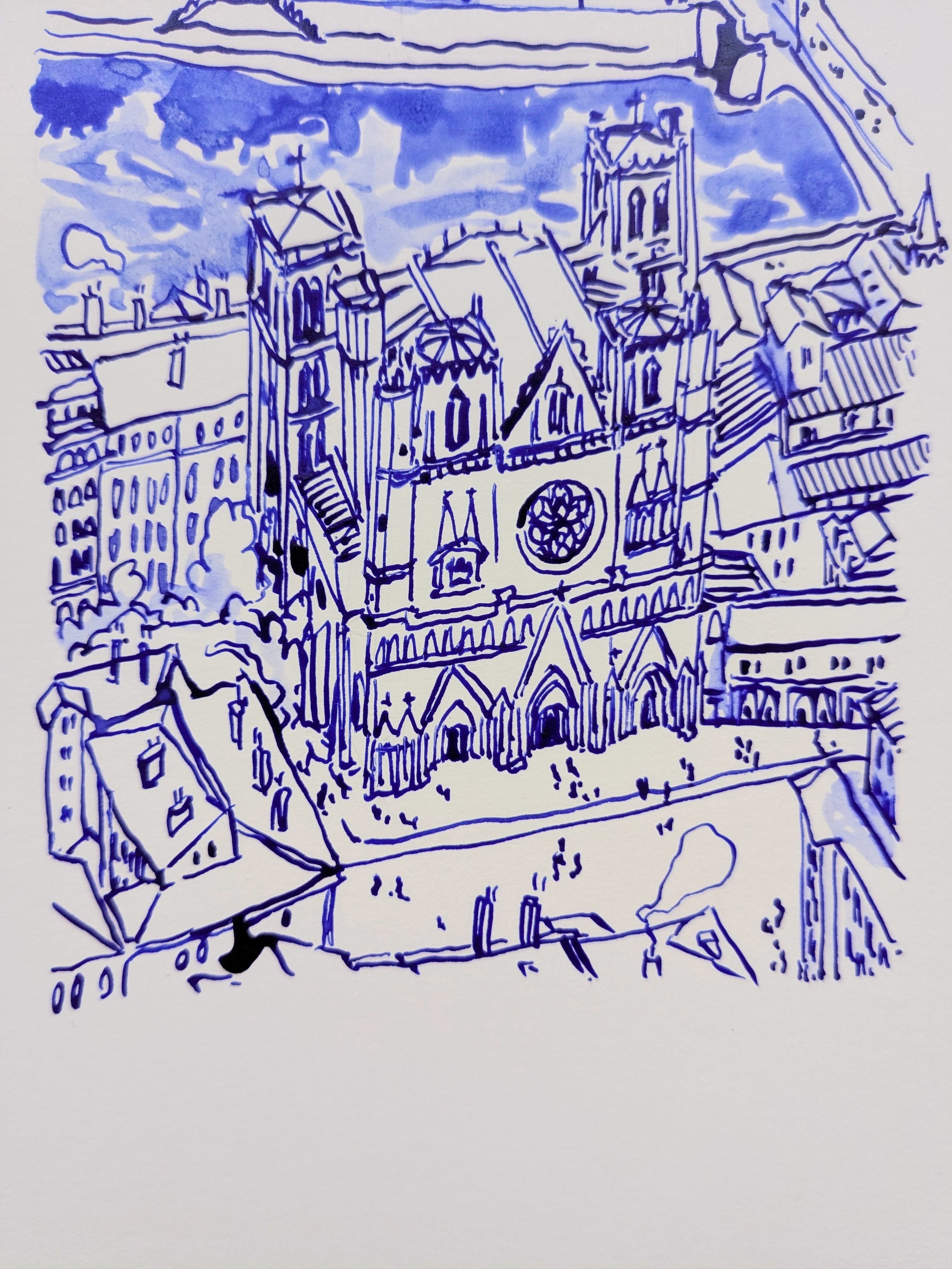 Original ! Cathédrale St Jean - Bleu