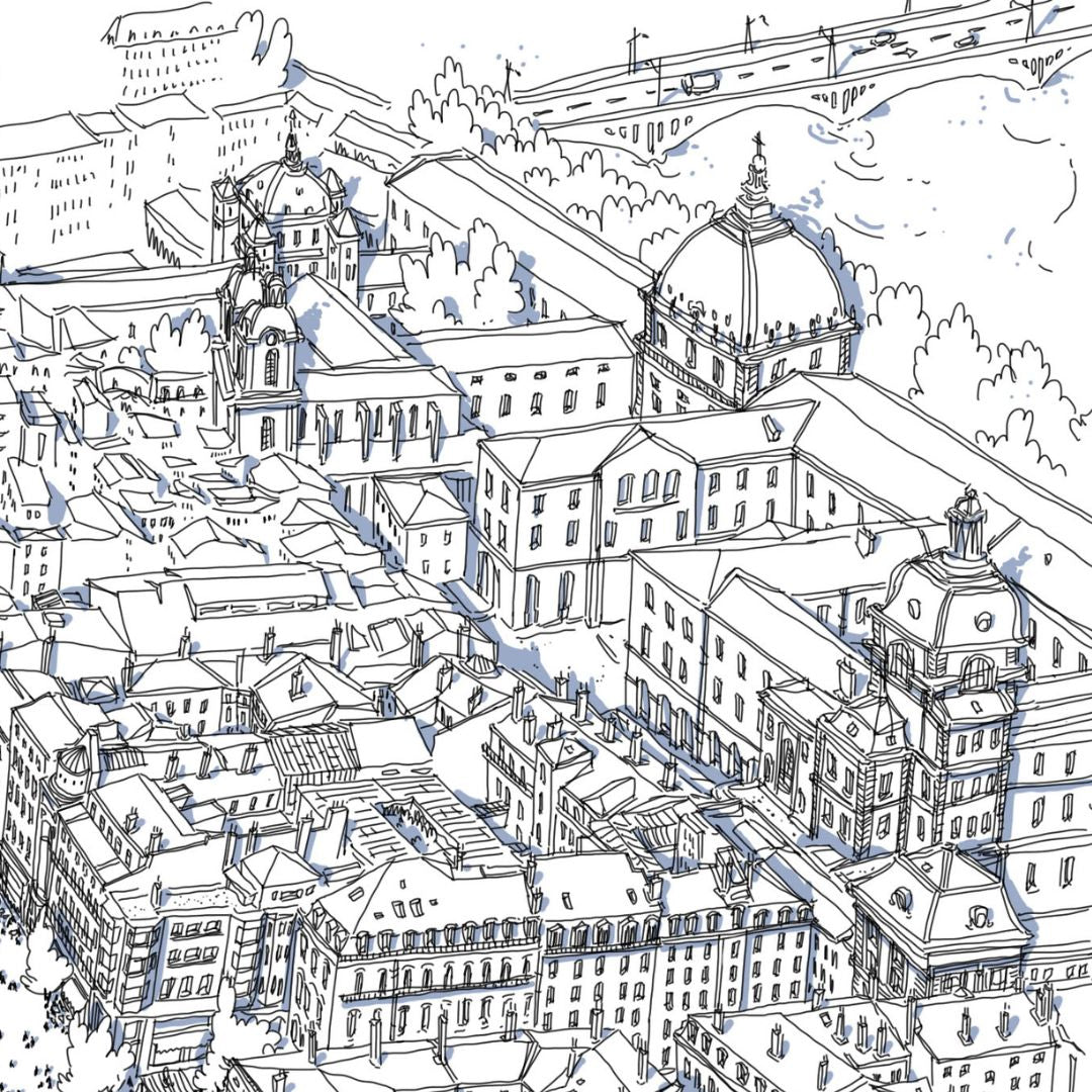 Sticker mural Bellecour