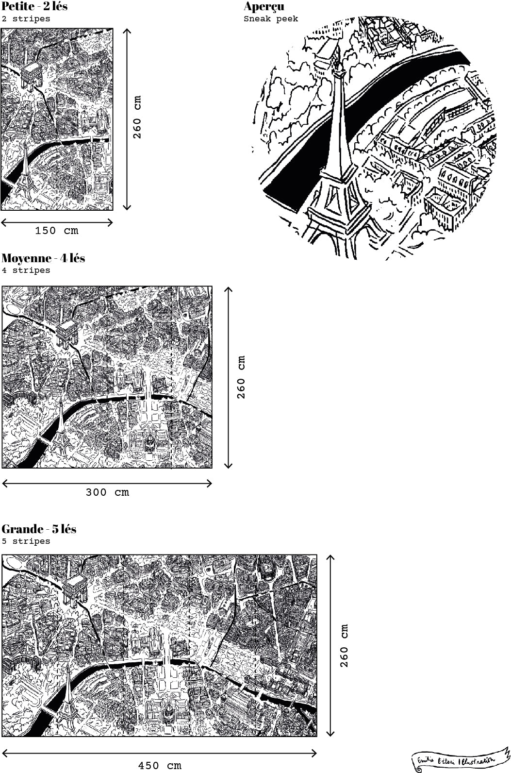 Papier peint plan de Paris