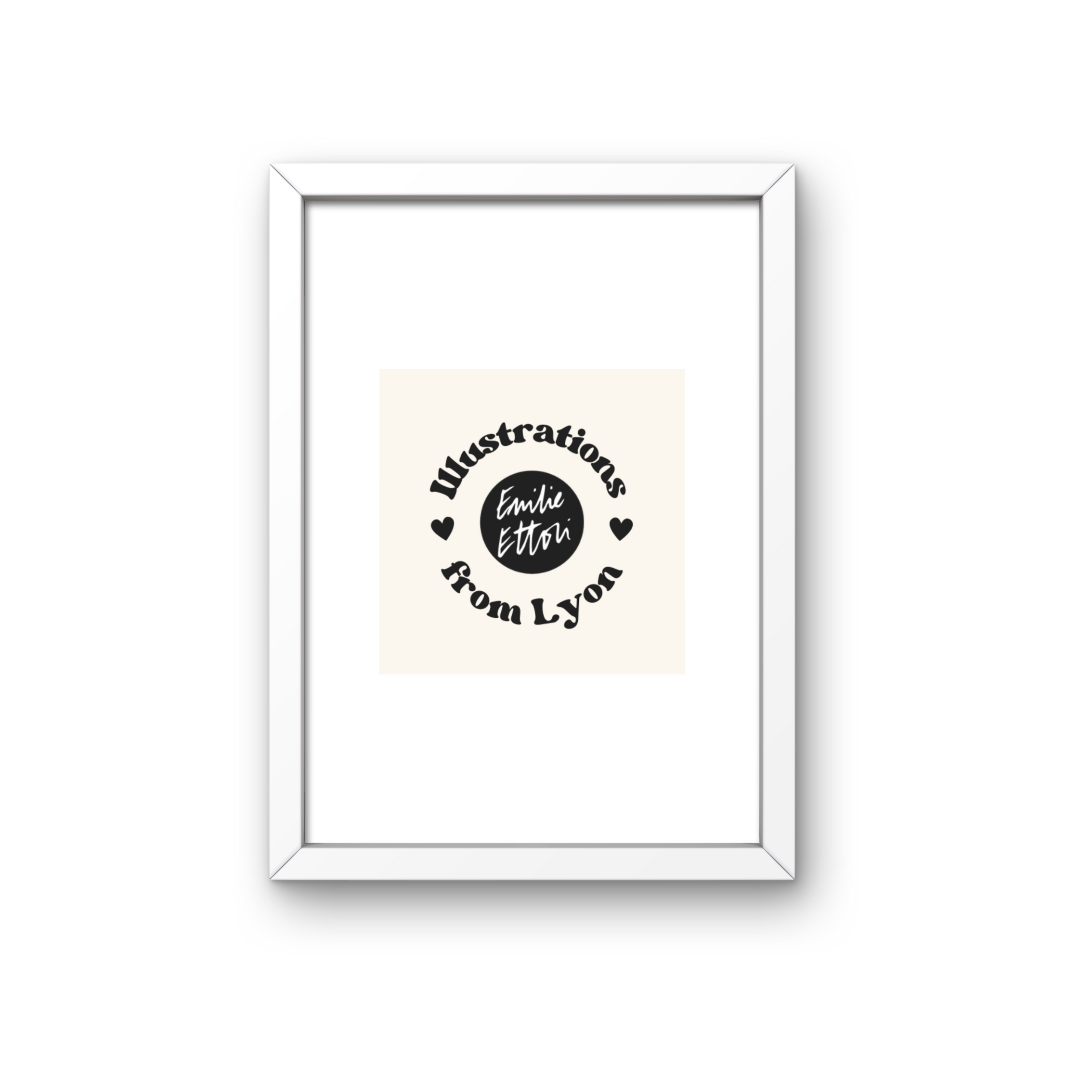 Cadre blanc affichette 15x21cm