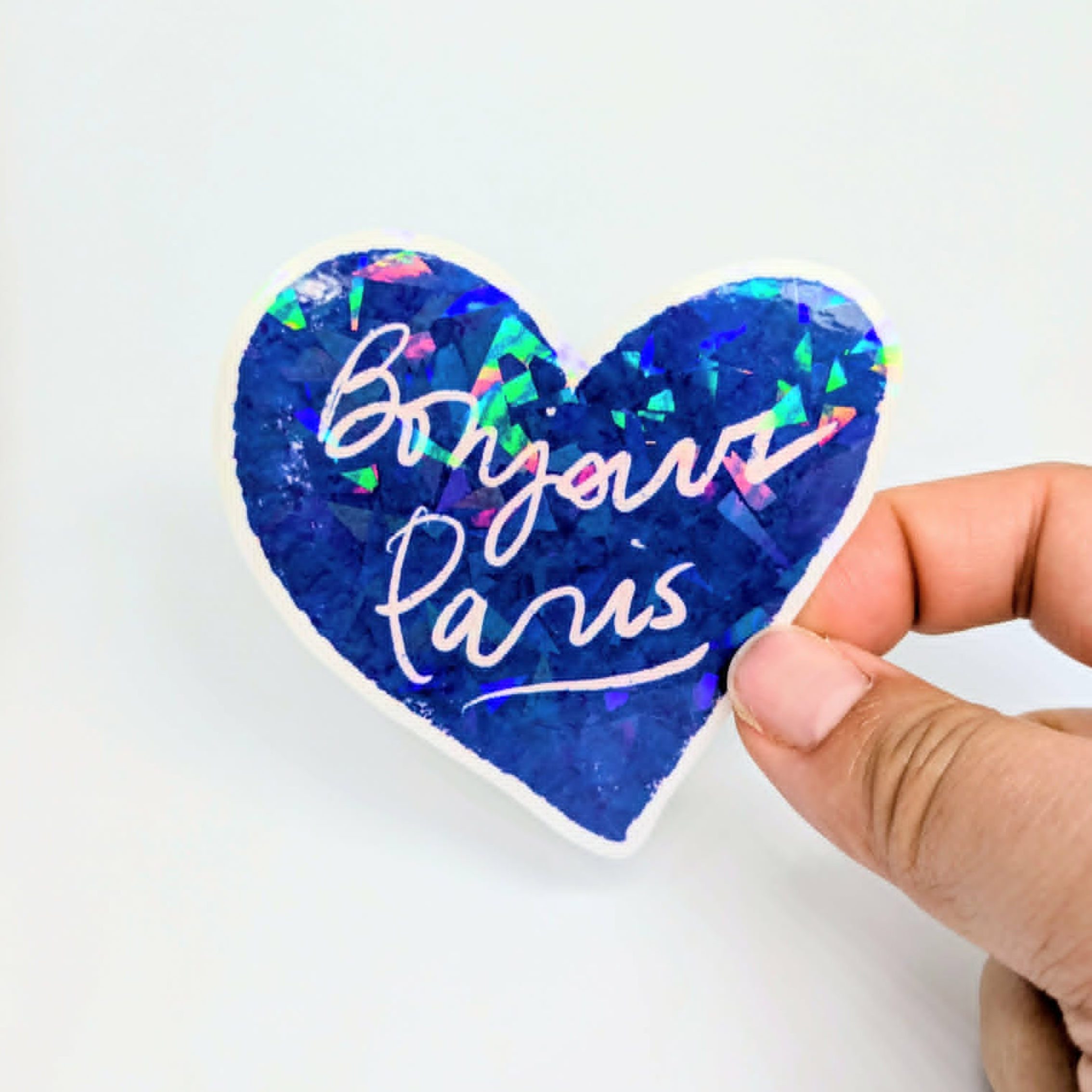 Sticker Bonjour Paris coeur