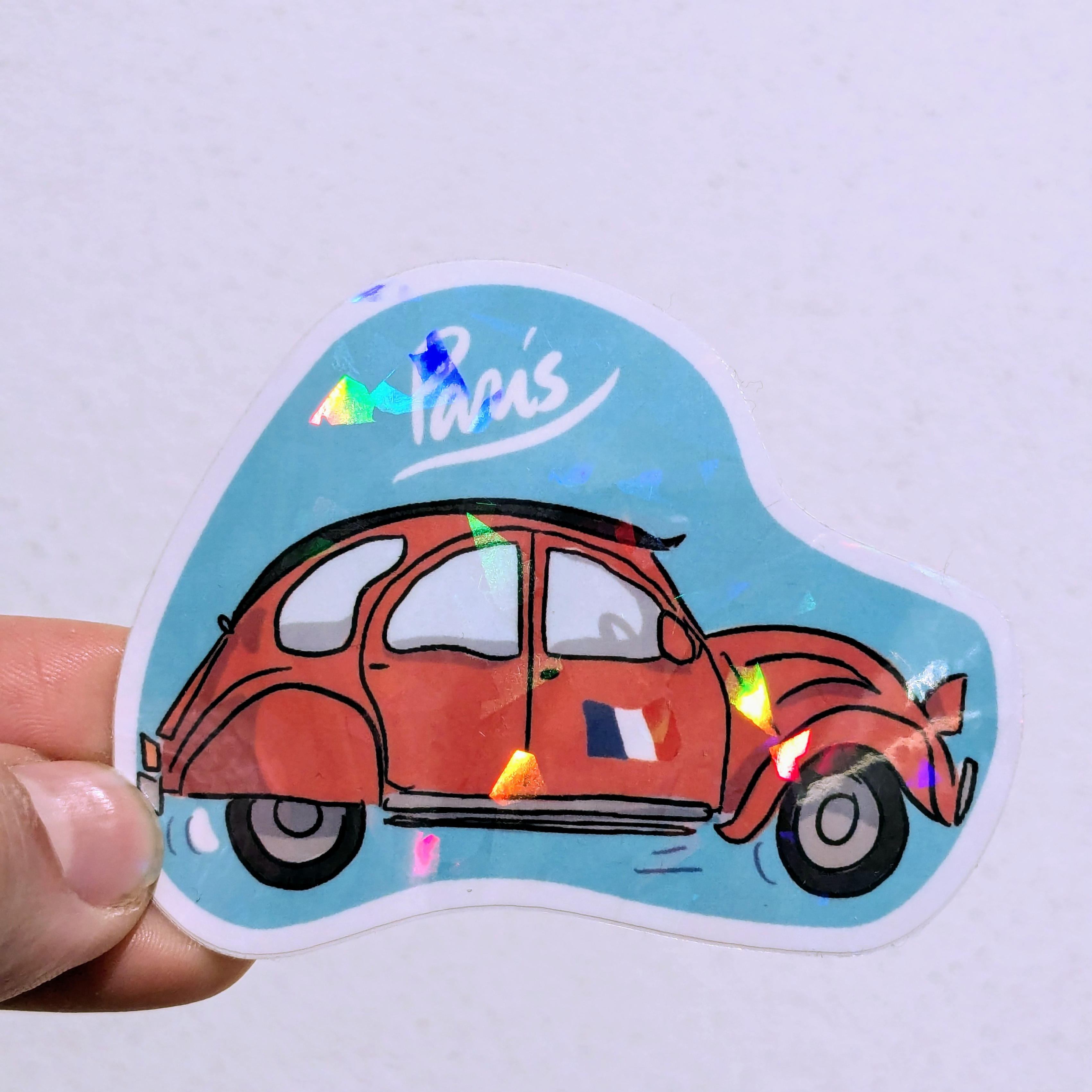 Sticker voiture 2 CV