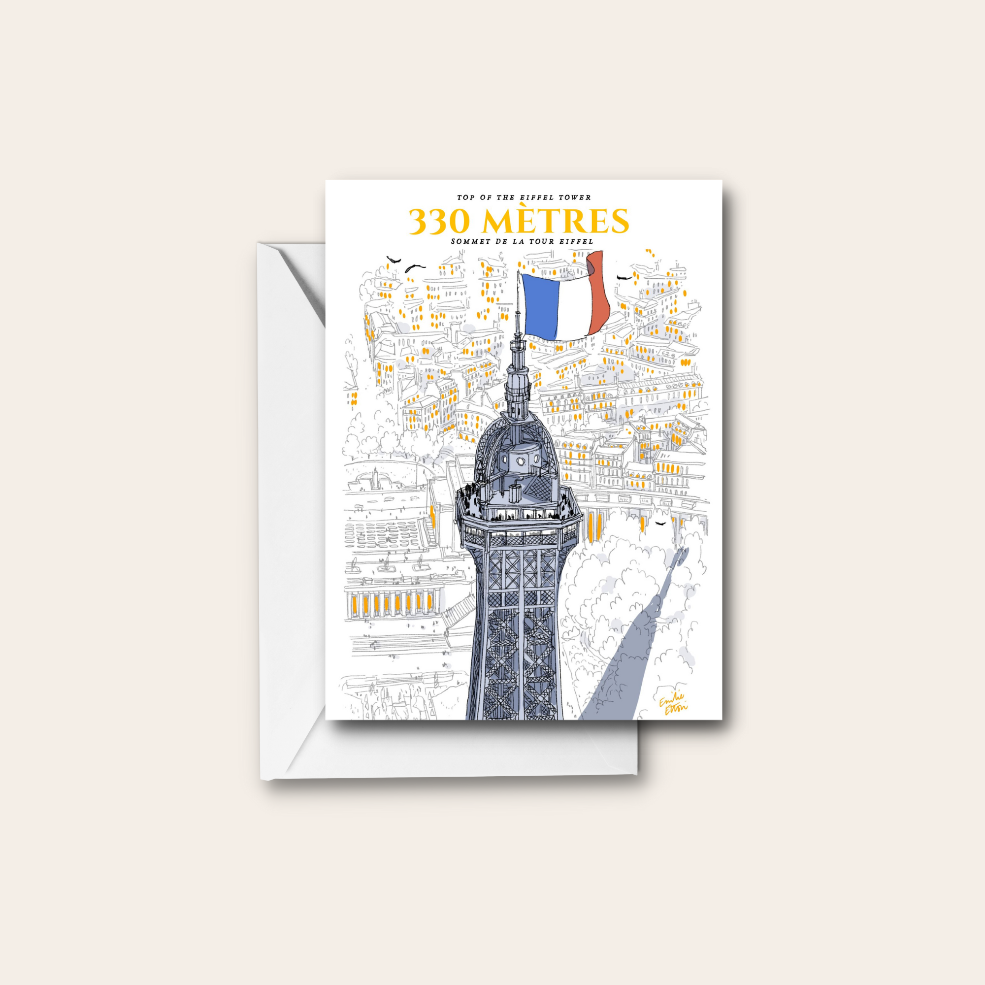 Carte Sommet de la Tour Eiffel