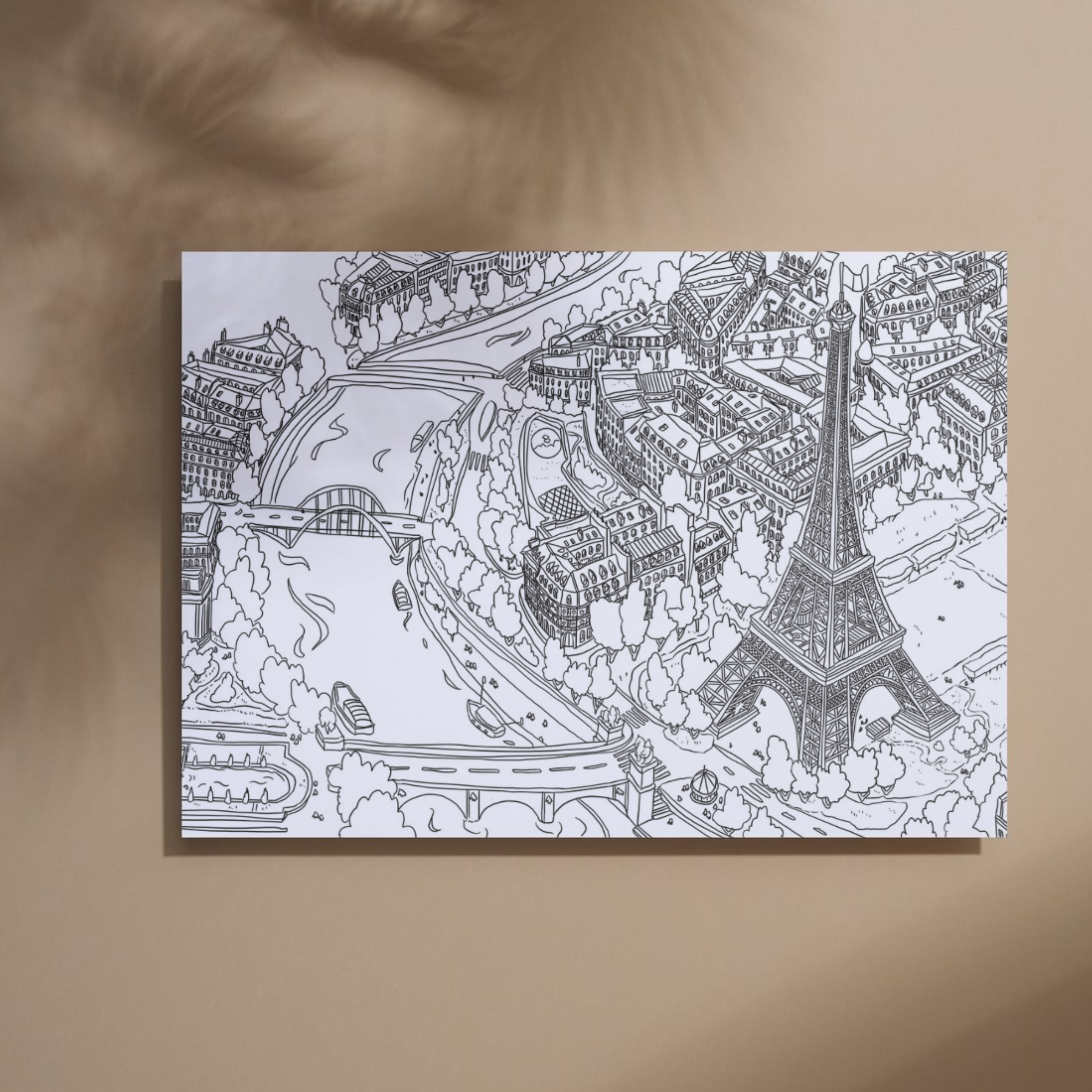 La Tour Eiffel à colorier