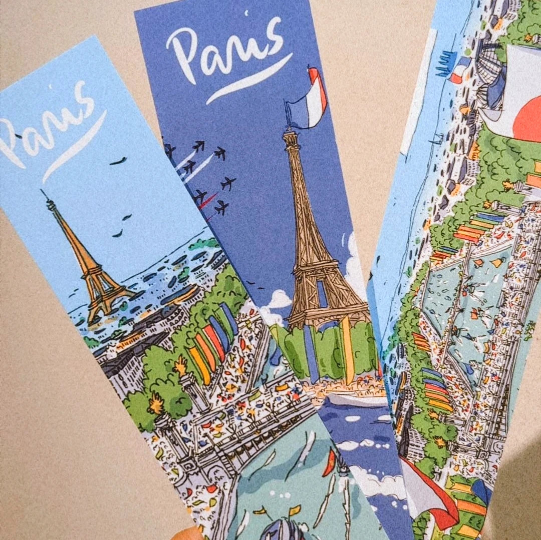 3 Marque-pages Jeux Olympiques, Paris !