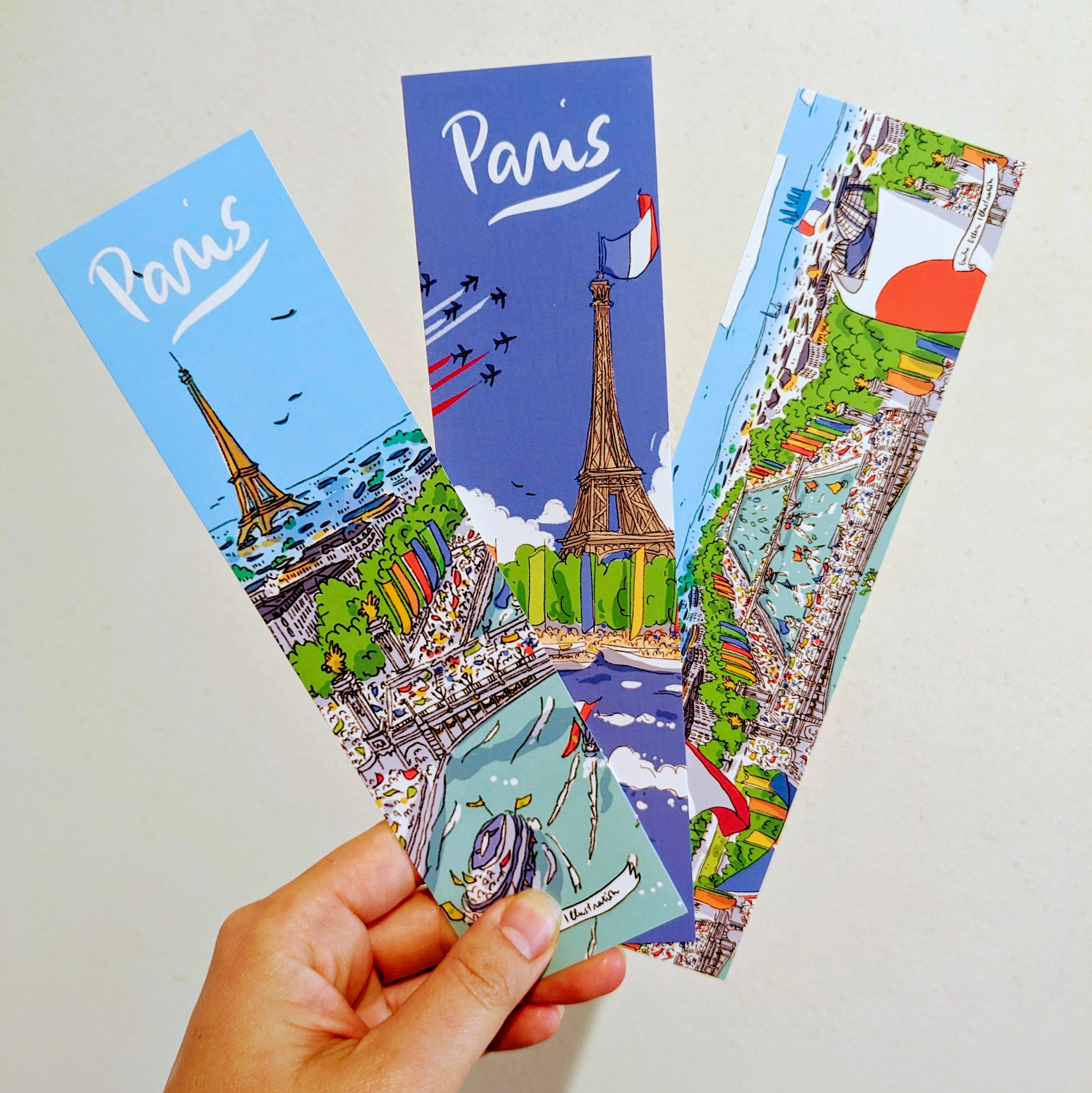 3 Marque-pages Jeux Olympiques, Paris !