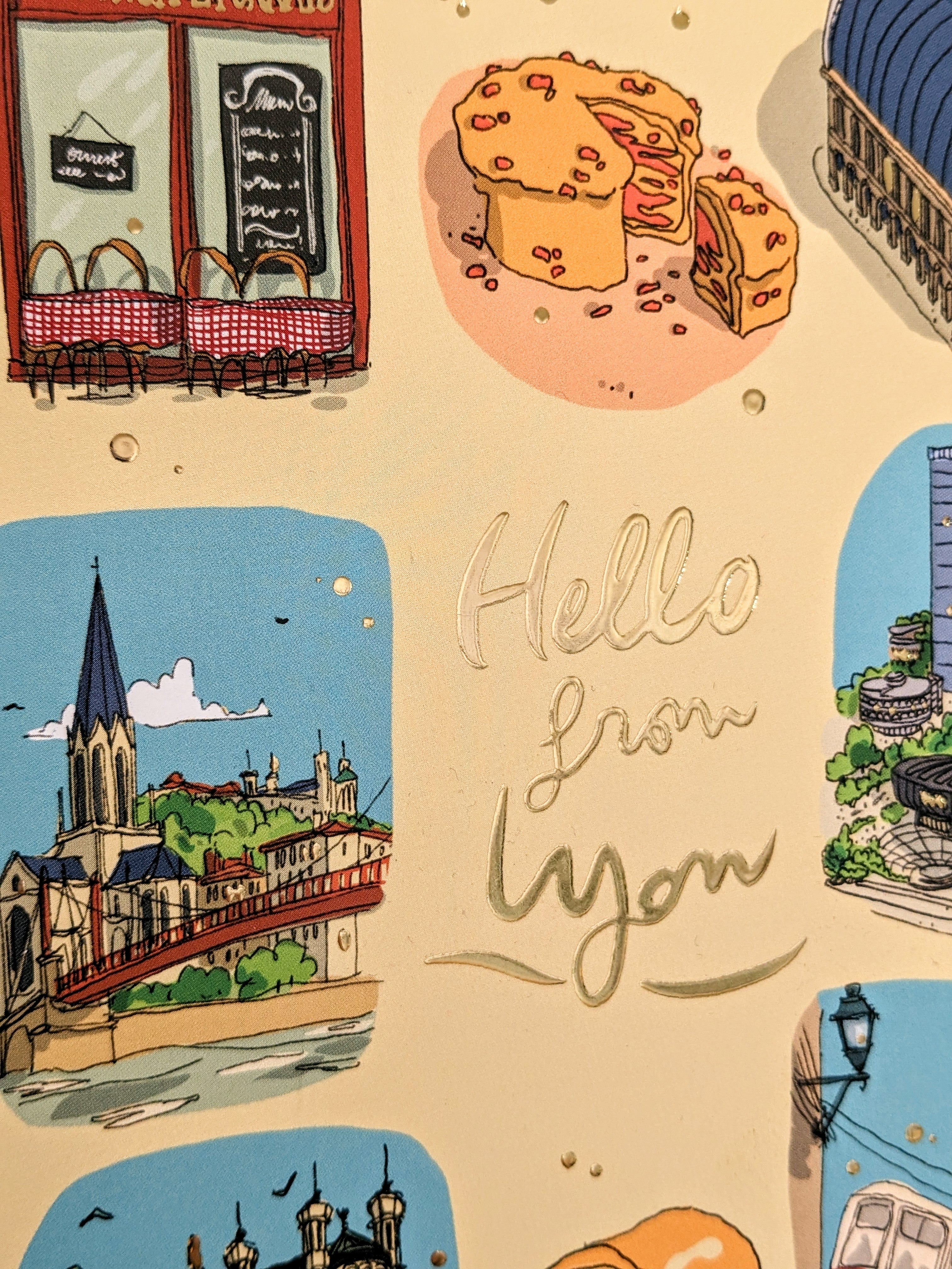 Carte Hello from Lyon !
