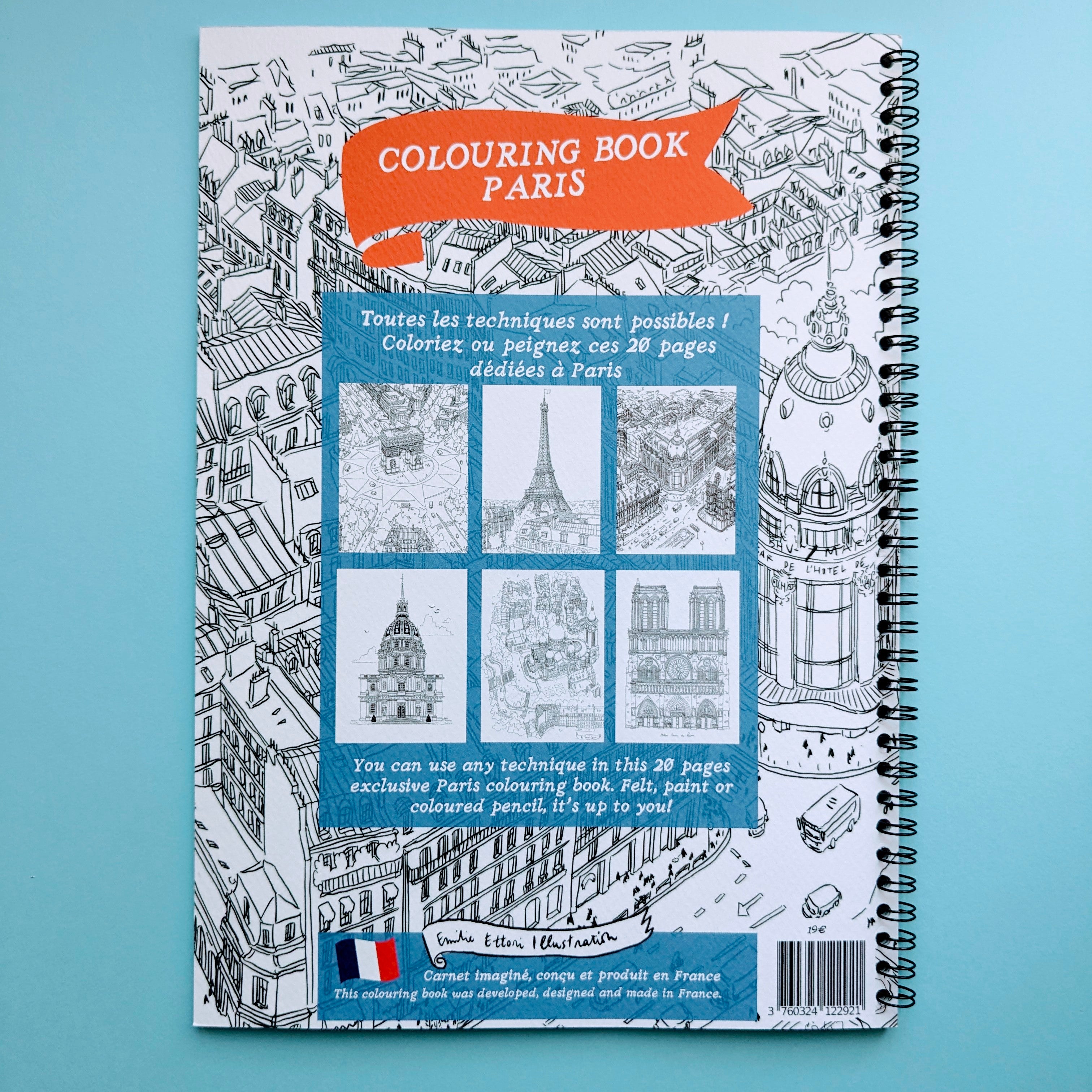 Carnet de coloriage Paris