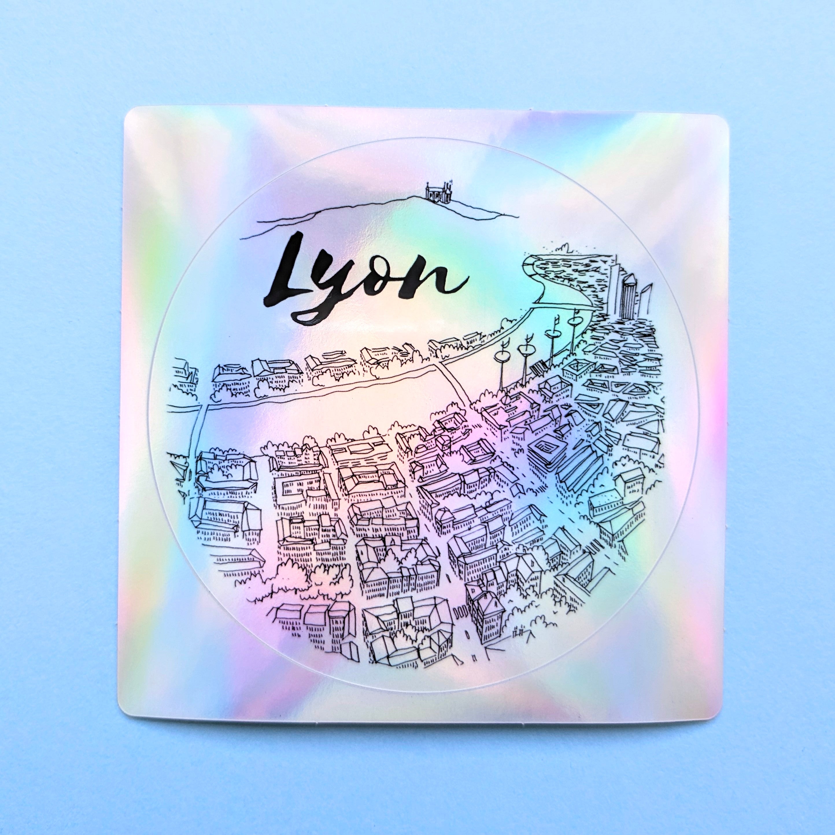 Sticker holographique Lyon