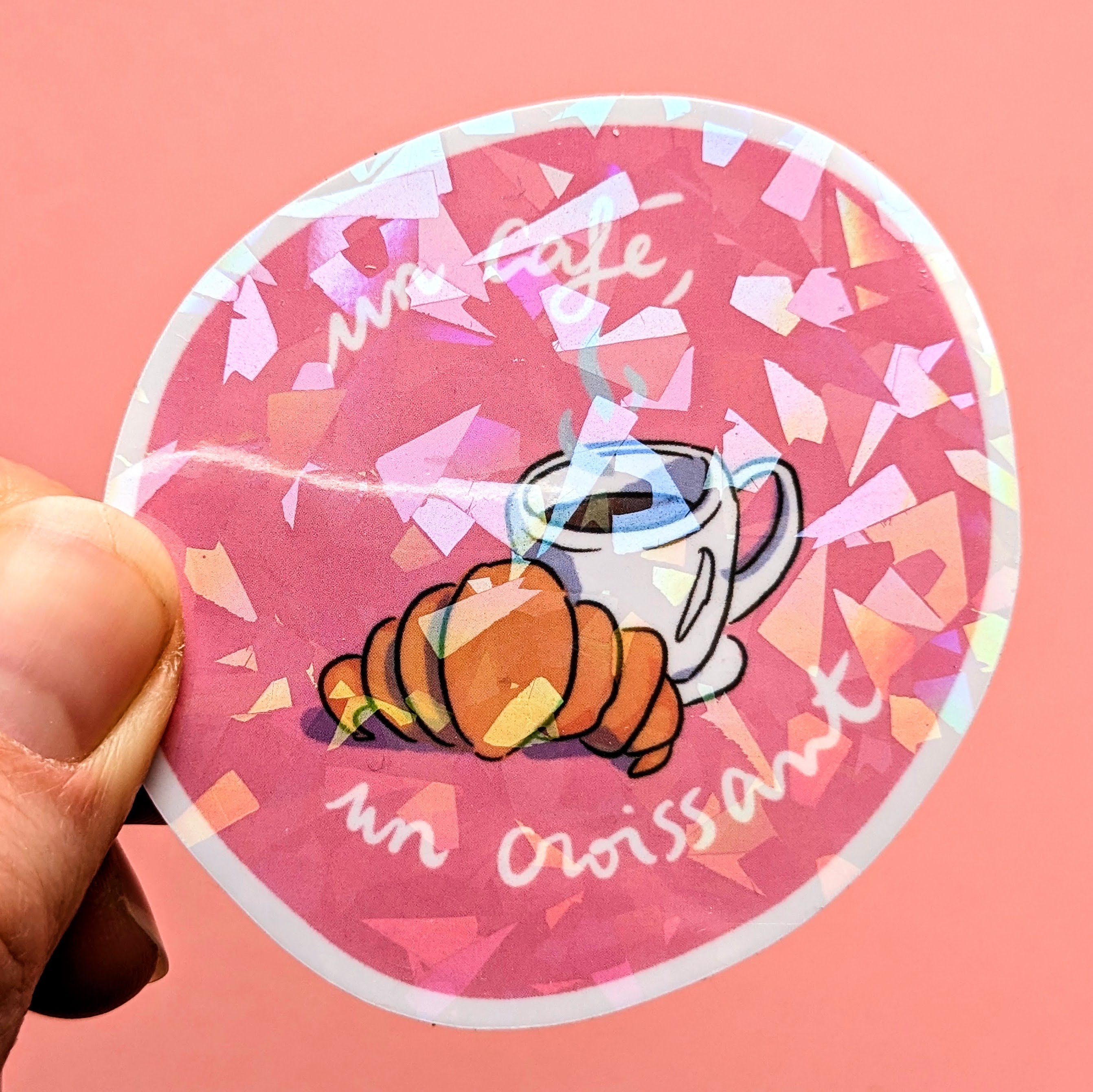 Sticker Café croissant