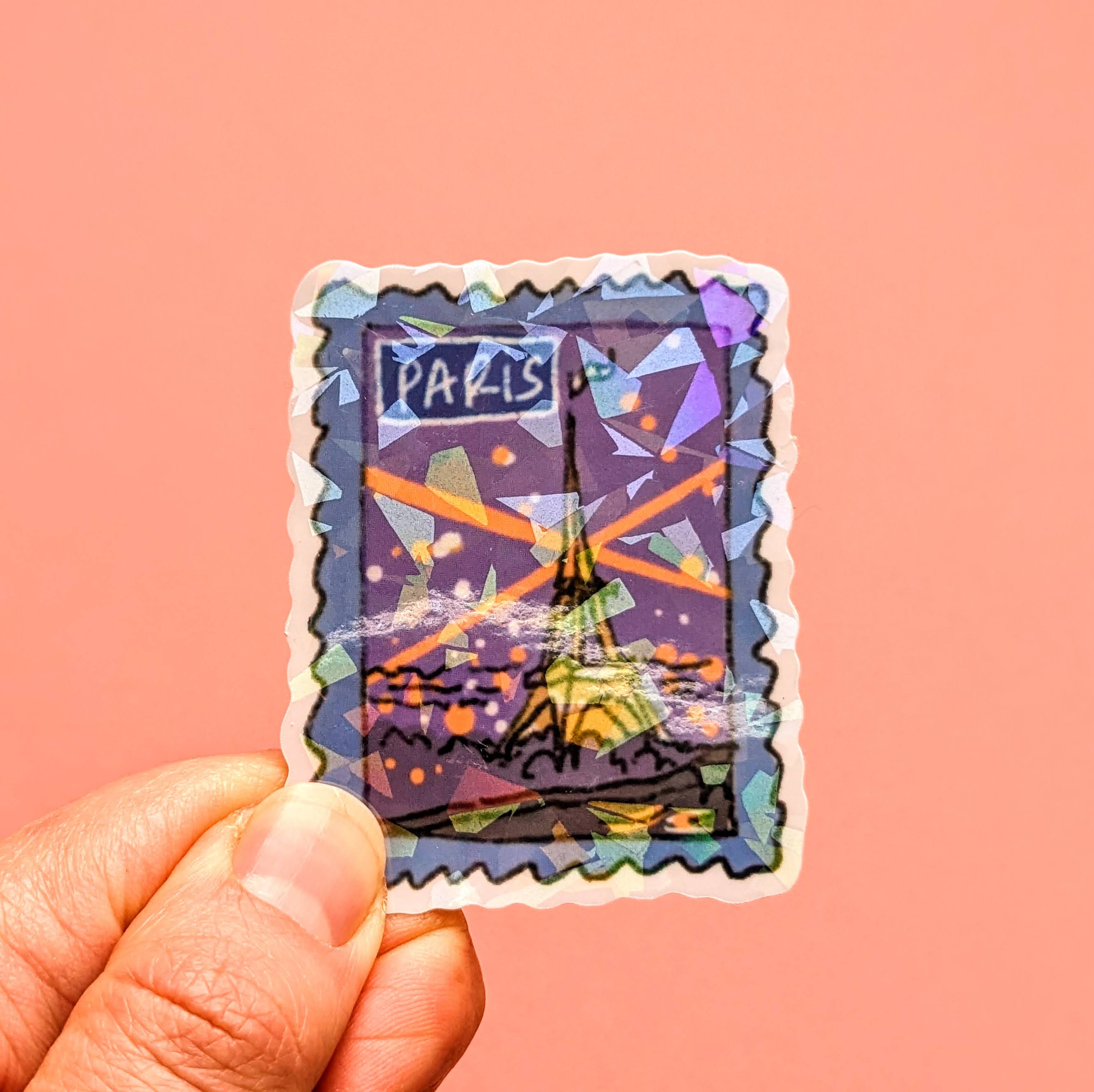 Sticker Tour Eiffel timbre
