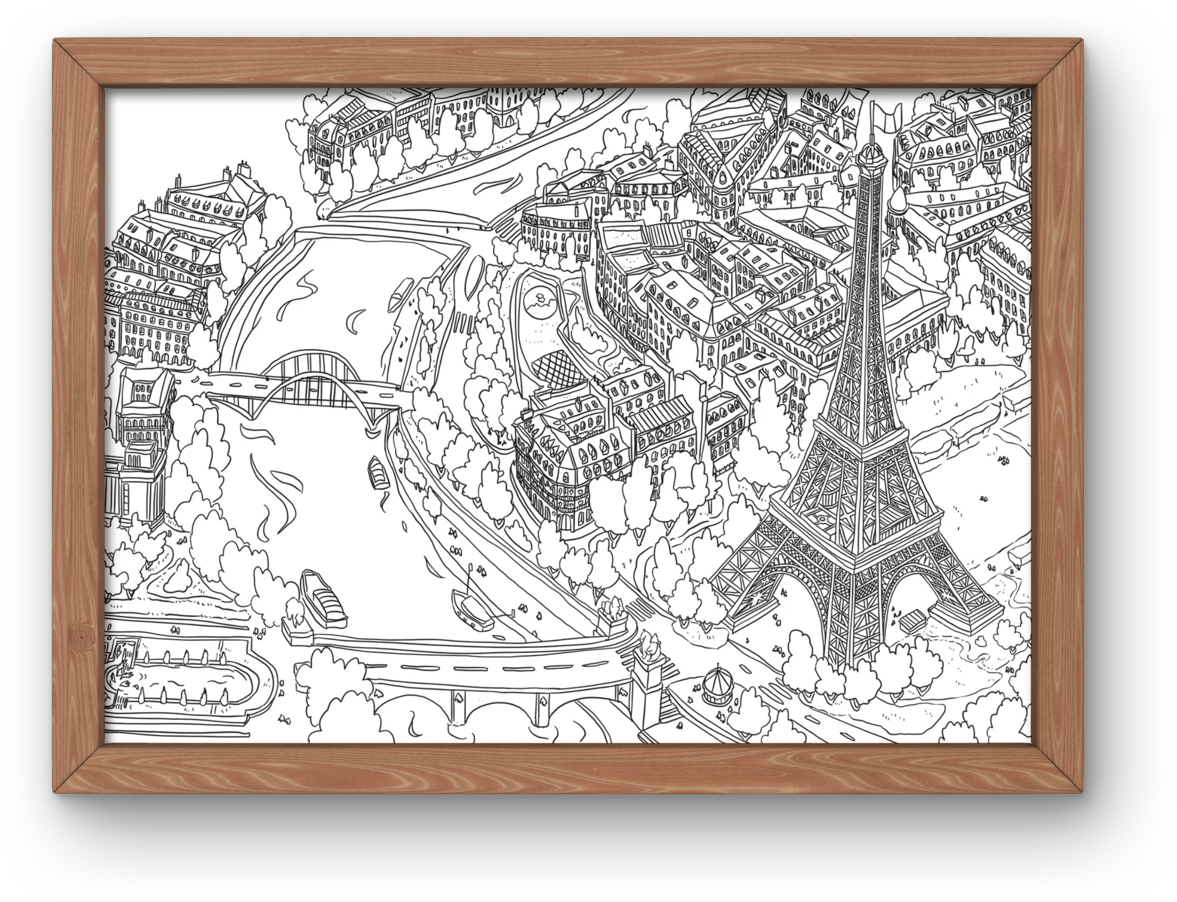 La Tour Eiffel à colorier