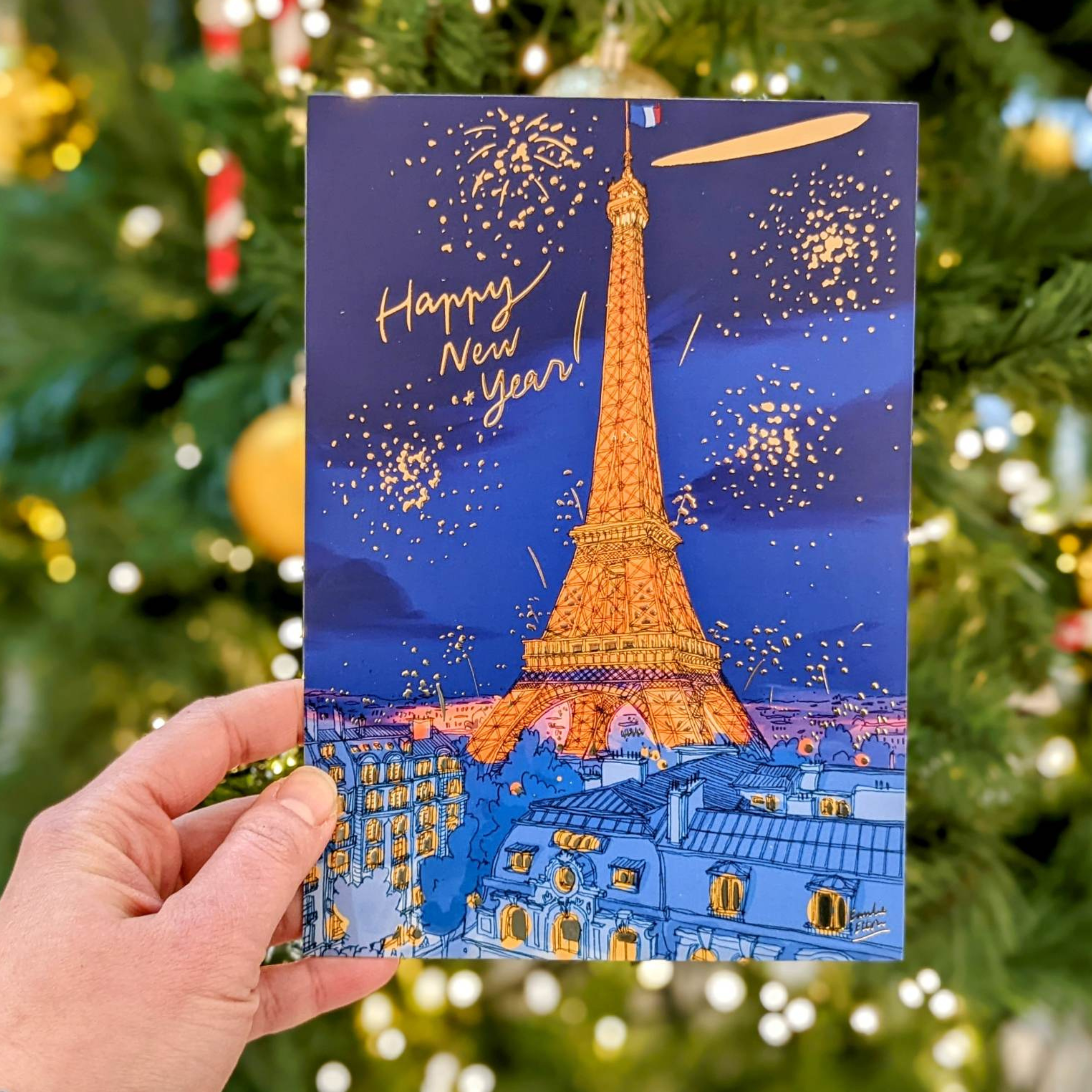 Carte de voeux Happy Tour Eiffel !