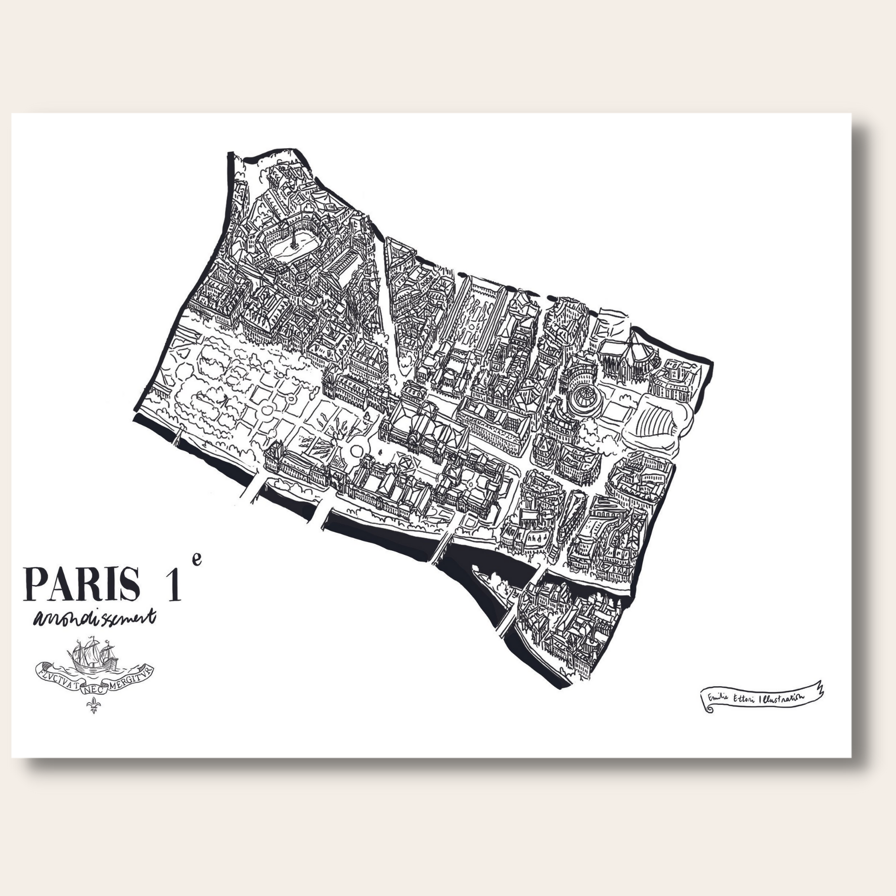 Affichettes des arrondissements de Paris