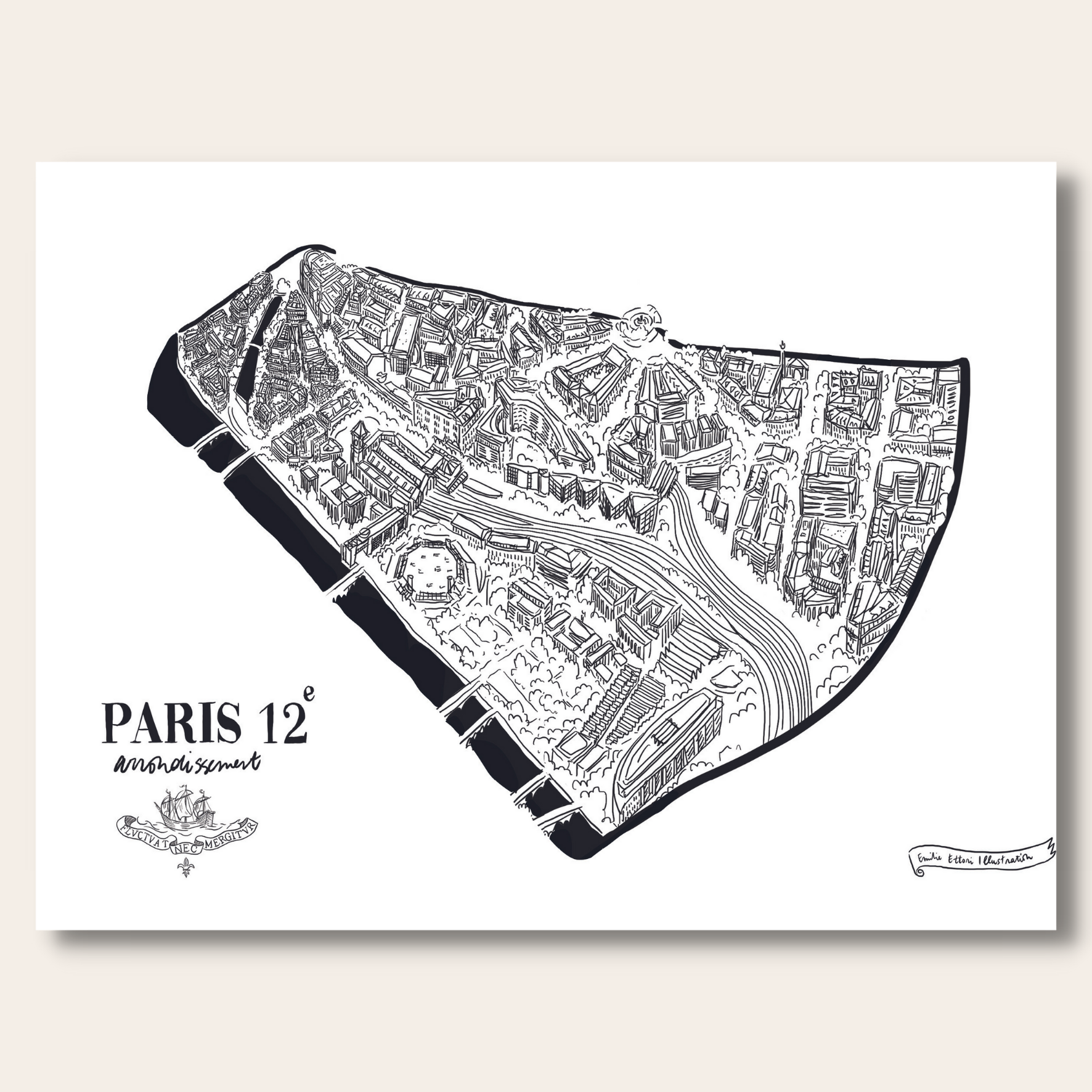 Affichettes des arrondissements de Paris