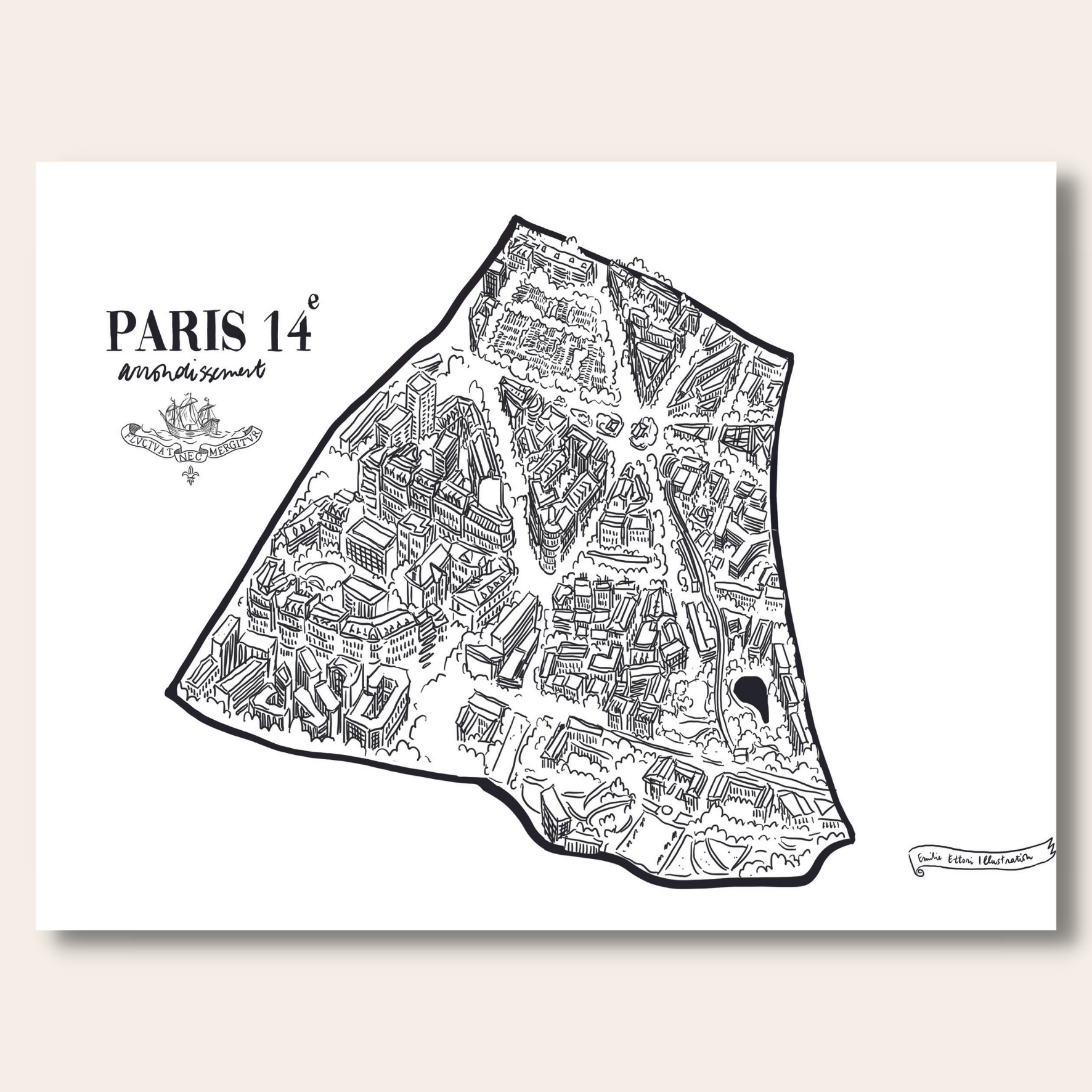 Affichettes des arrondissements de Paris