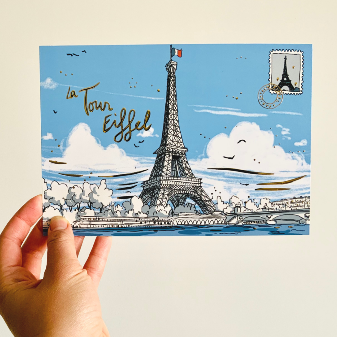 Carte Tour Eiffel Bords de Seine