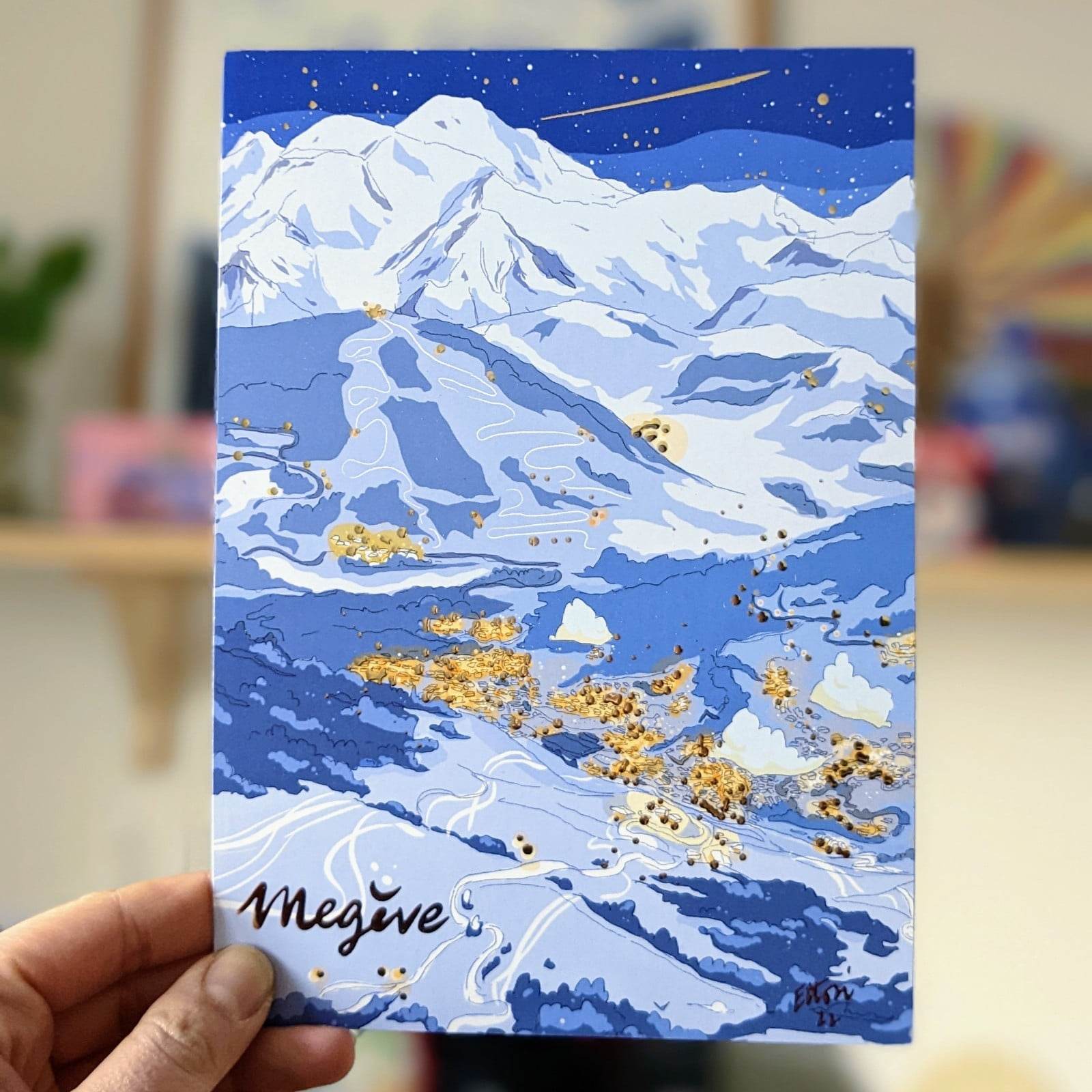 Carte Megève sous la neige