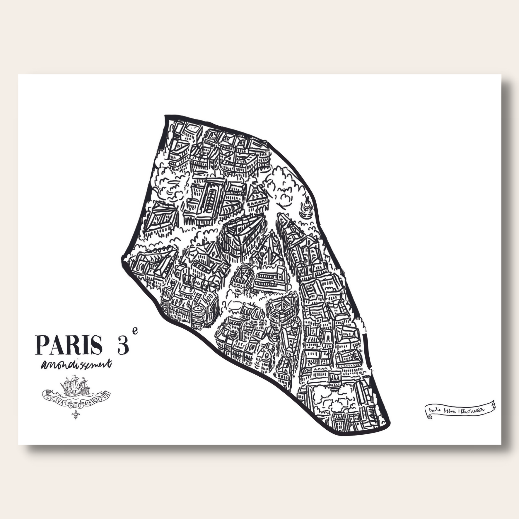 Affichettes des arrondissements de Paris