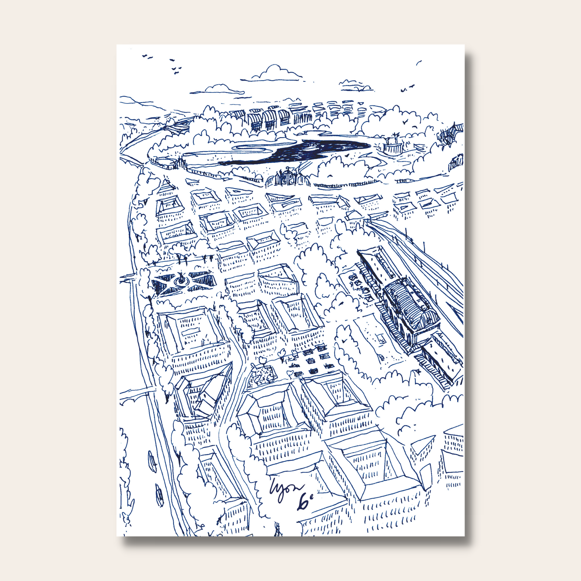 Affichettes 9 arrondissements de Lyon