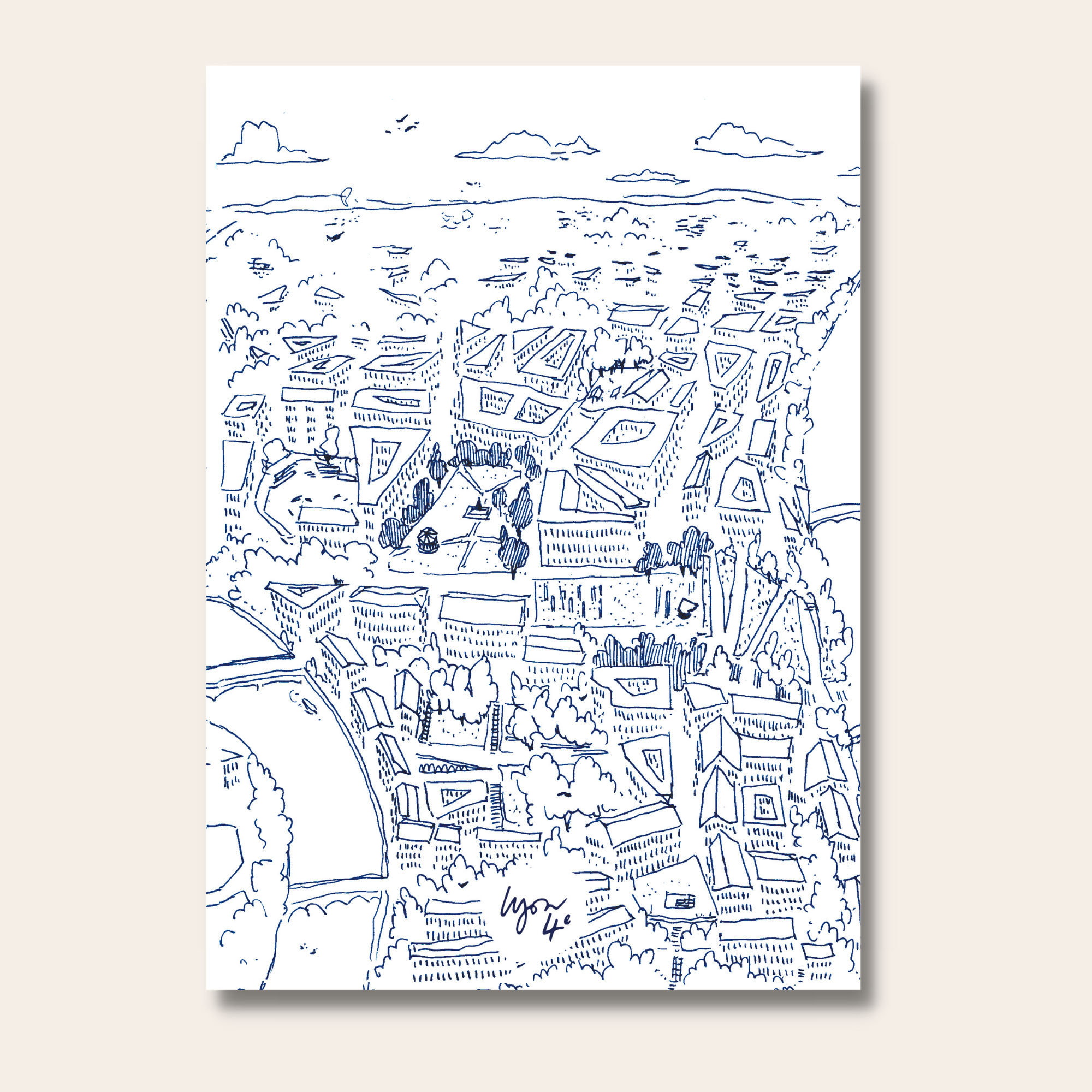 Affichettes 9 arrondissements de Lyon