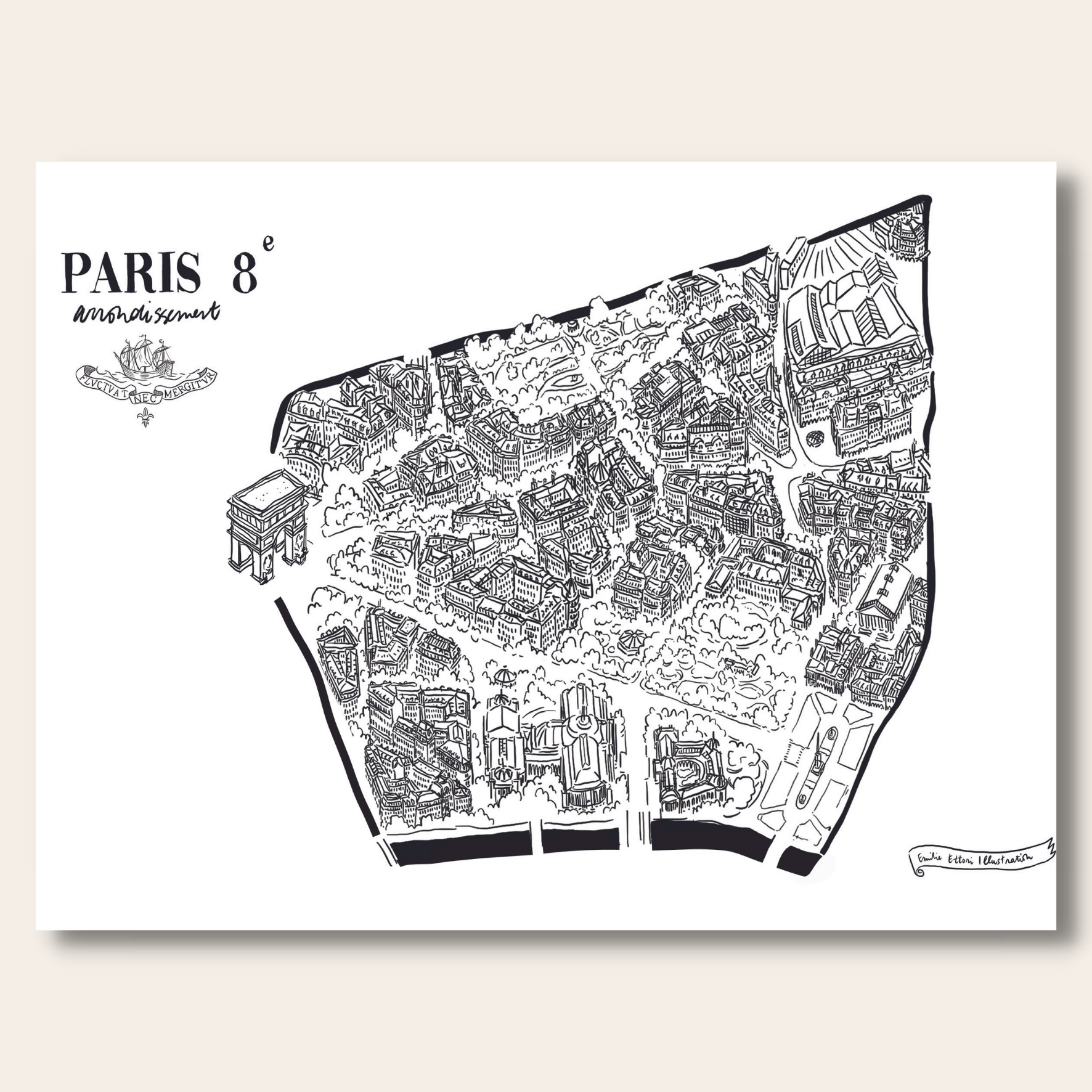 Affichettes des arrondissements de Paris