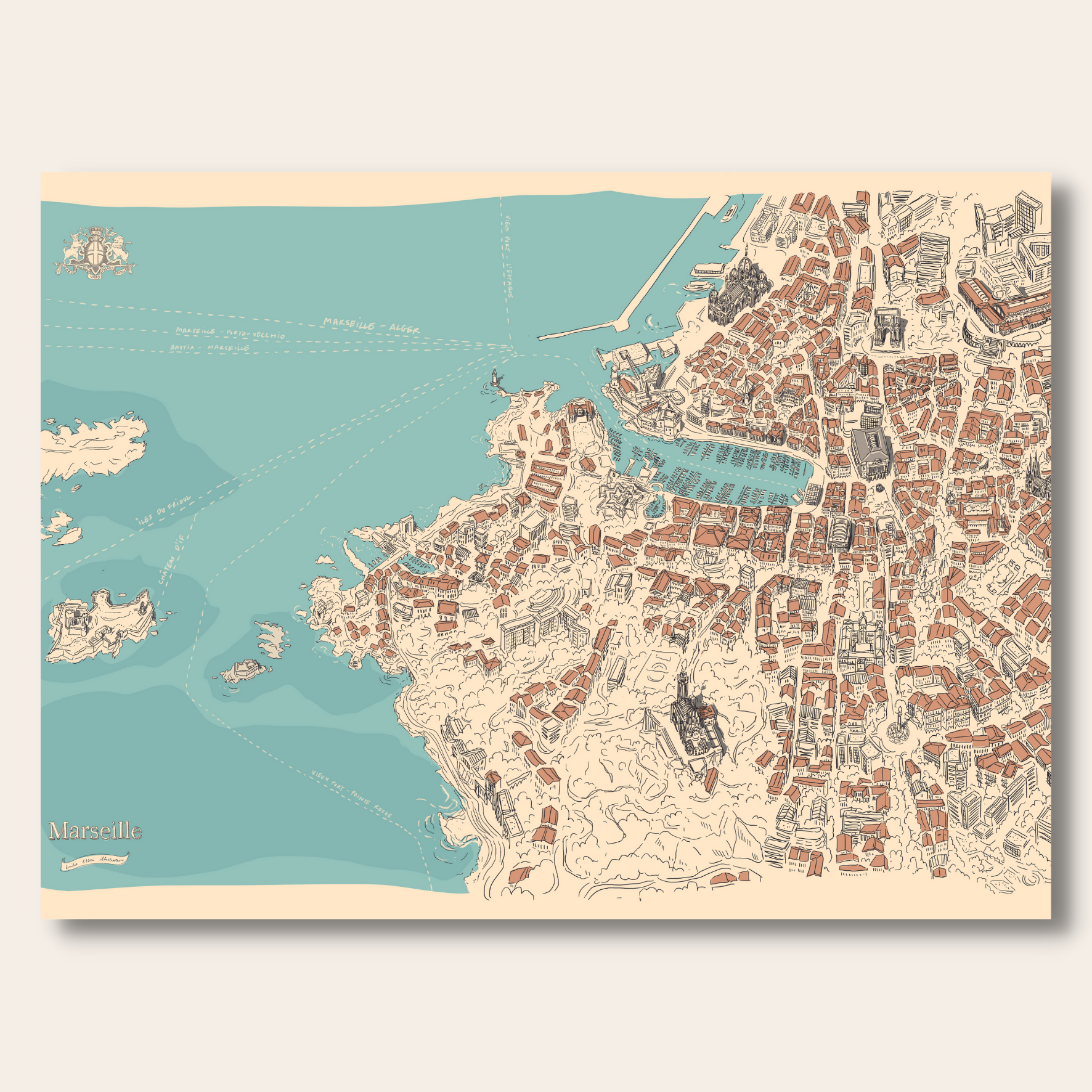 Poster Plan de Marseille