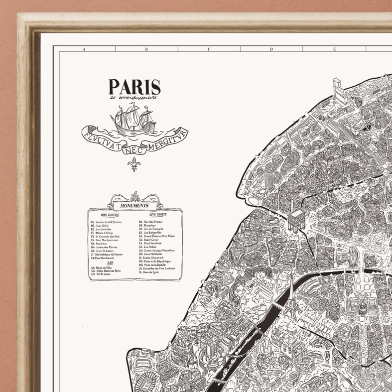 Poster Plan de Paris