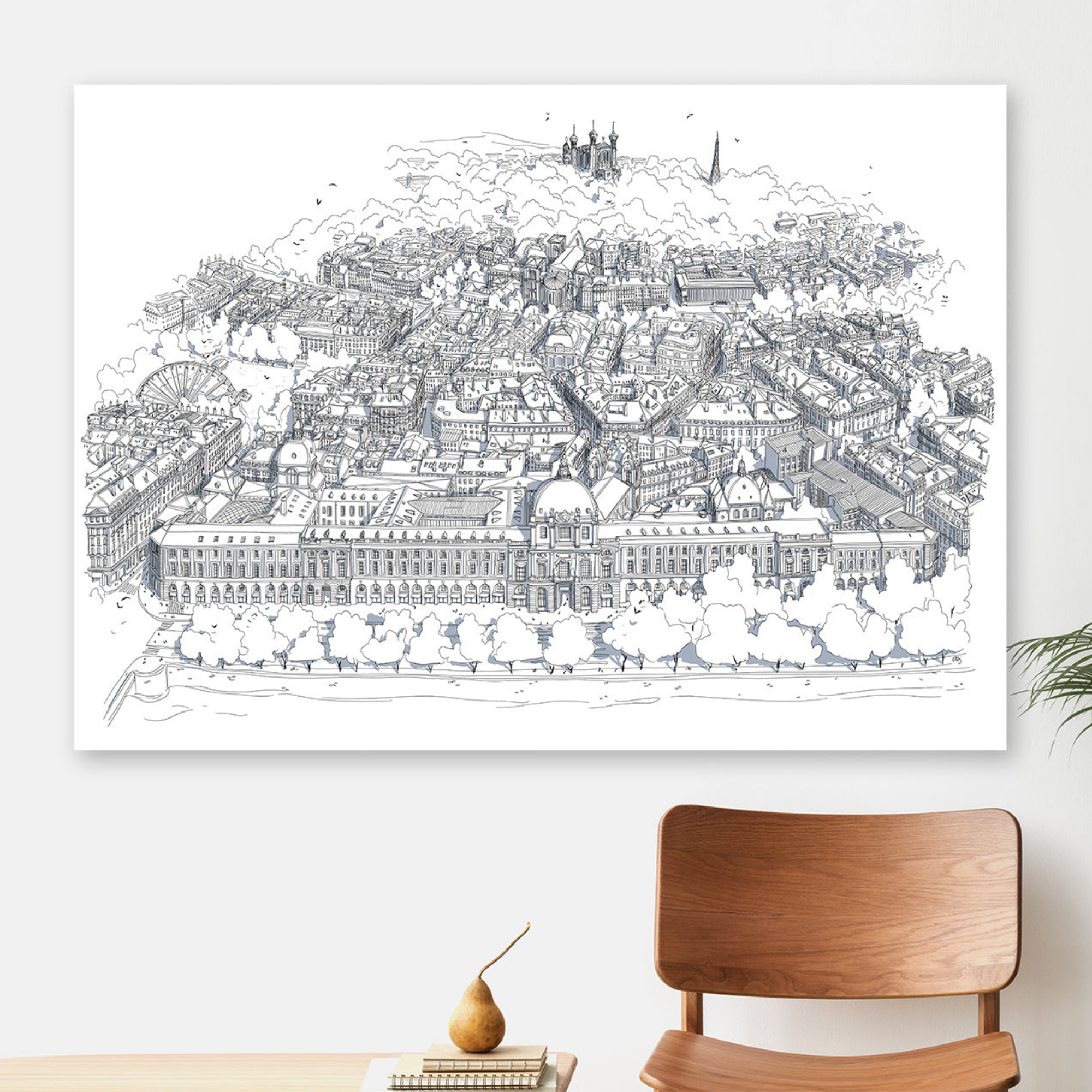 Poster Panoramique de Lyon